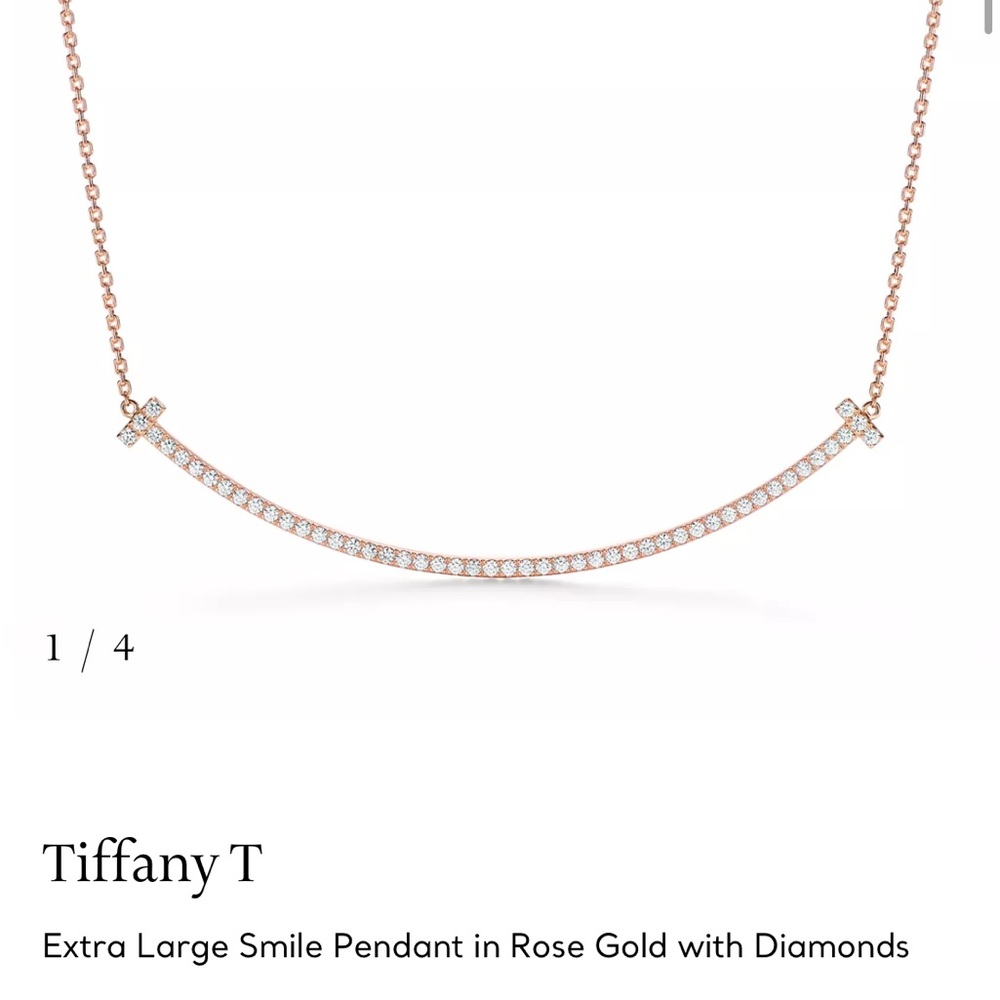 Tiffany & Co. Rose Gold Necklace with Diamonds